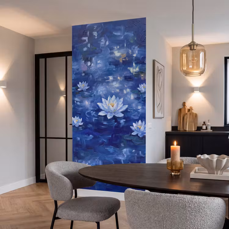 Tapete - Blaue Seerose – Wasser — 5