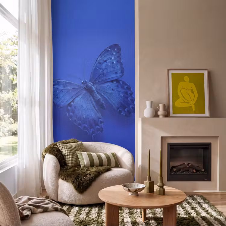 Tapete - Blauer Schmetterling – Insekt — 1