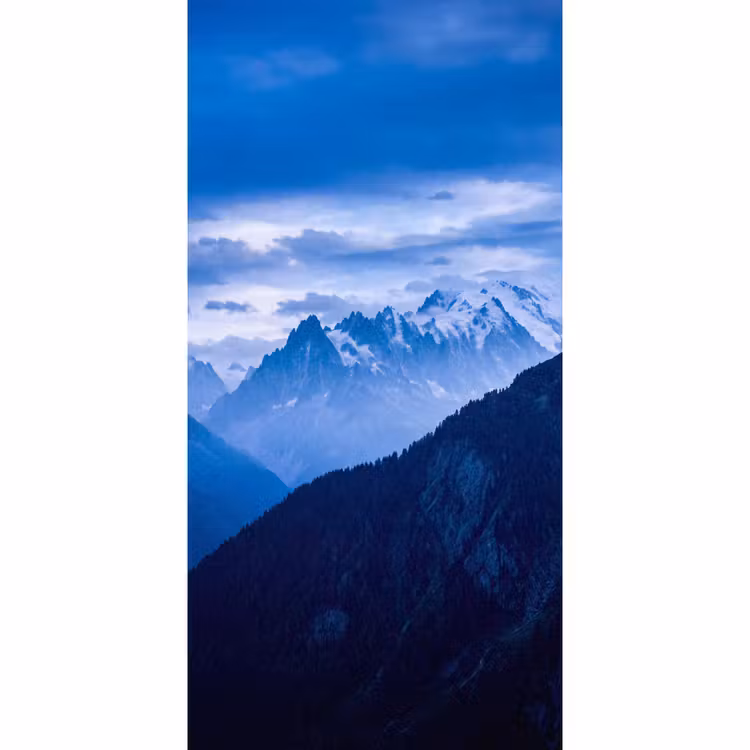 Tapete - Berge – Schnee – Blau — 2
