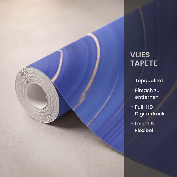 Tapete - Zusammenfassung – Linien – Blau — 3