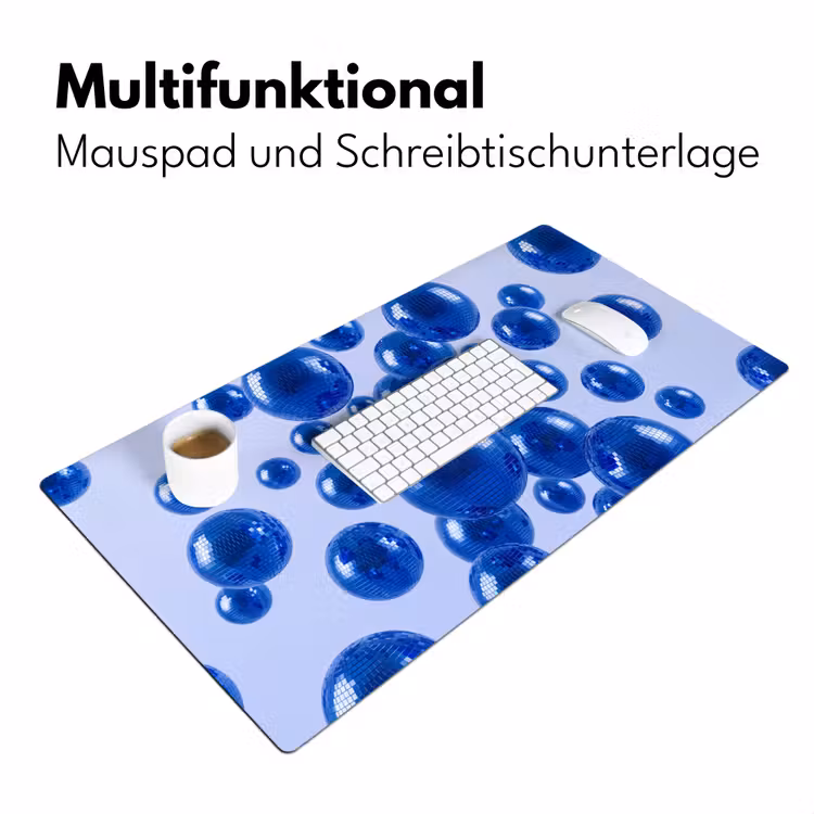 Schreibtischunterlage - Blaue Discokugel — 4