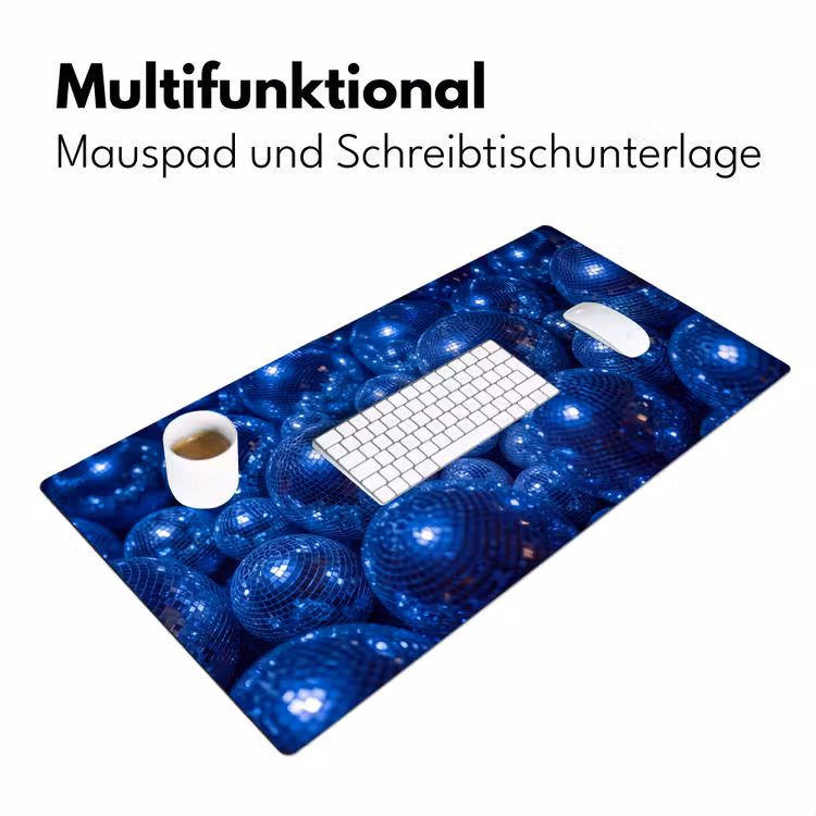 Schreibtischunterlage - Discobal – Party – Blau — 4