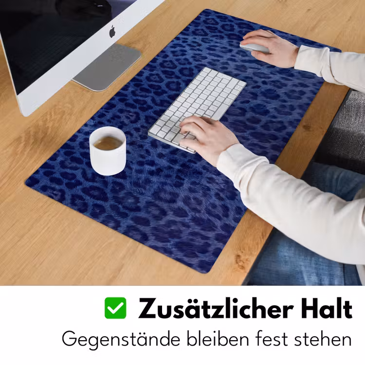 Schreibtischunterlage - Muster – Blau – Abstrakt — 3