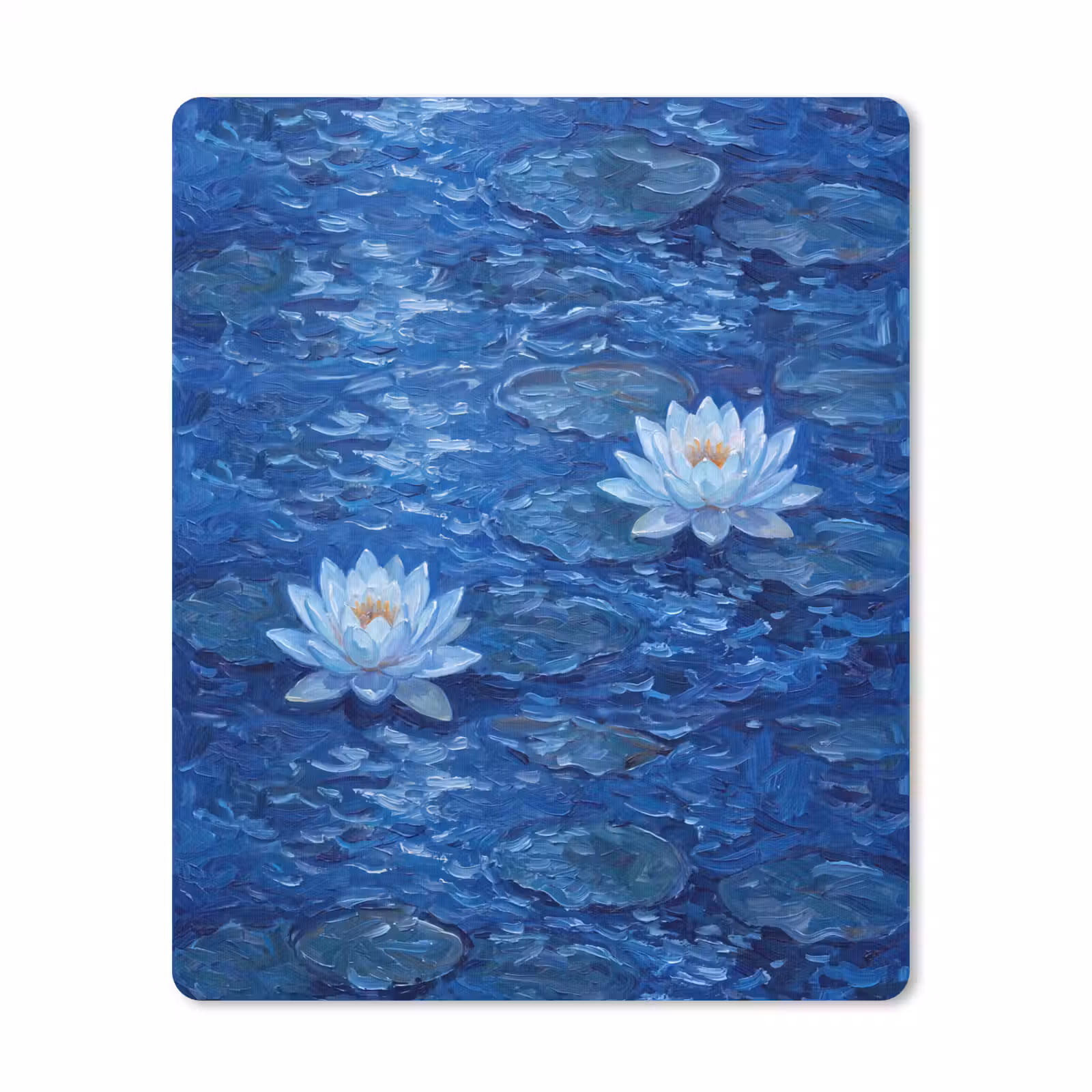 Mauspad - Blumen – Wasser – Blau — 1