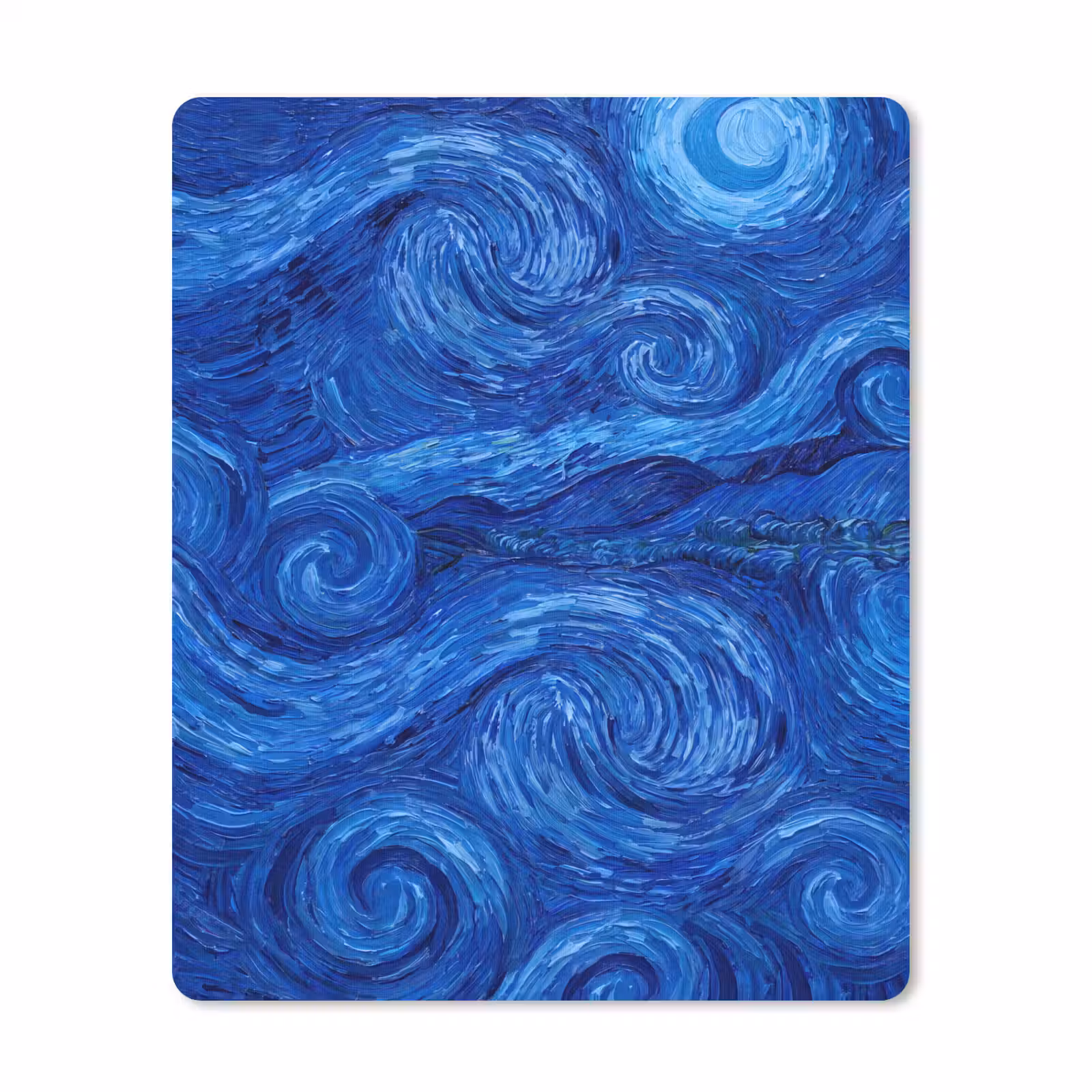 Mauspad - Wirbel – Blau – Modern — 1