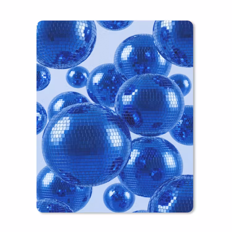 Mauspad - Blaue Discokugel — 1
