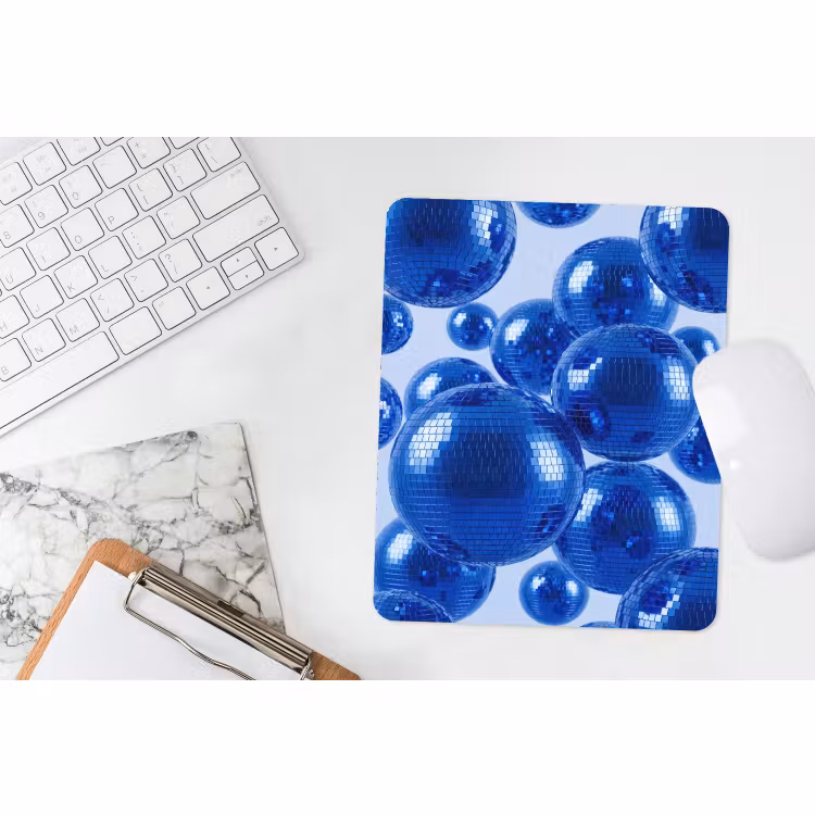 Mauspad - Blaue Discokugel — 4