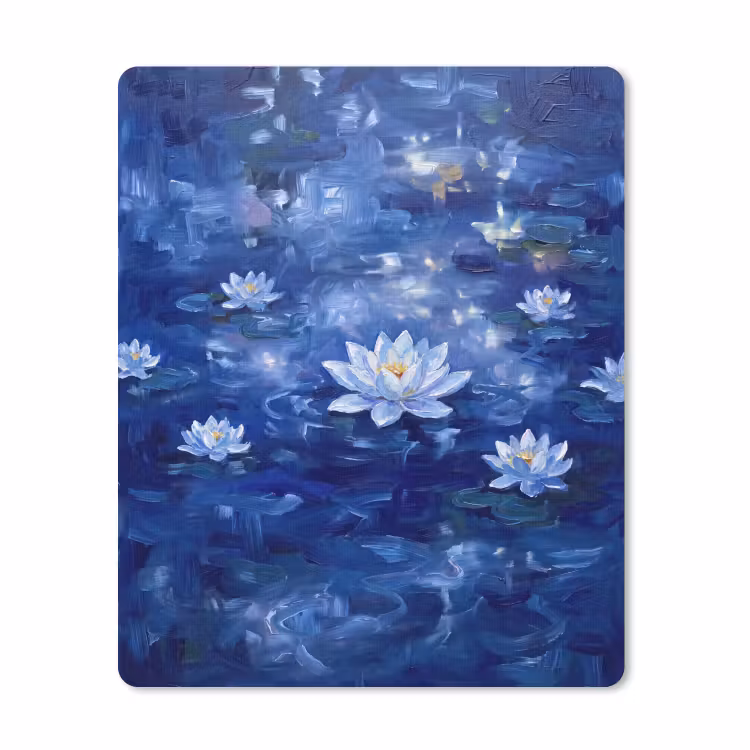 Mauspad - Blaue Seerose – Wasser — 1