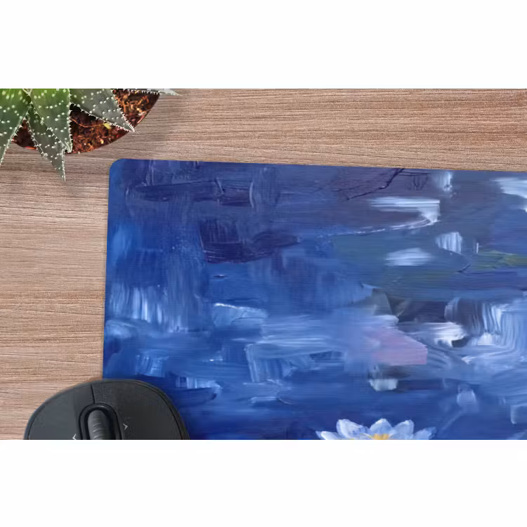 Mauspad - Blaue Seerose – Wasser — 5