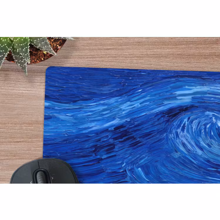 Mauspad - Wirbel – Blau – Modern — 5