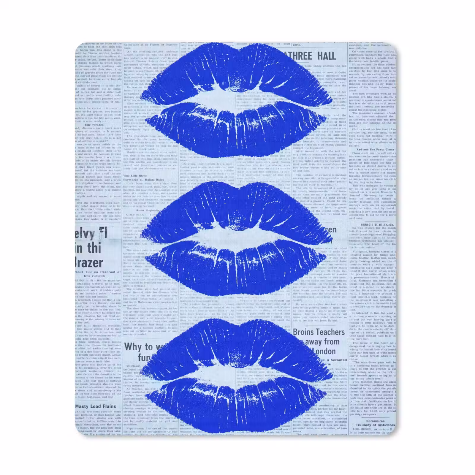 Mauspad - Zeitung „Blaue Lippen“ — 1