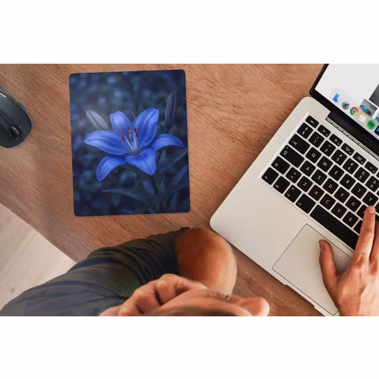 Mauspad - Blaue Blume – Natur — 2