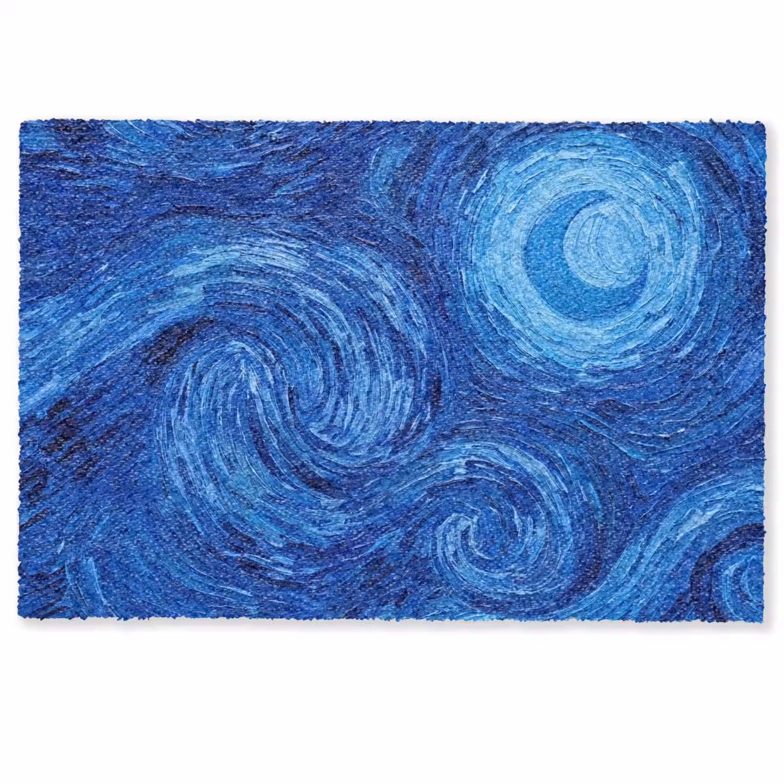 Fußmatte - Wirbel – Blau – Modern — 1