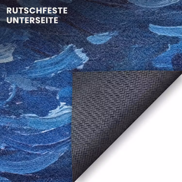 Fußmatte - Blumen – Wasser – Blau — 6