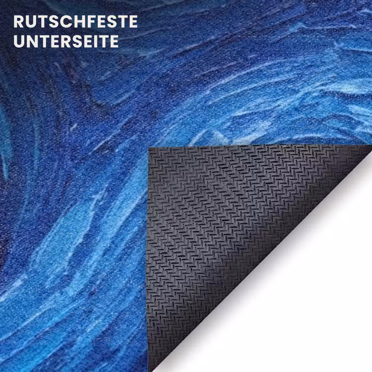 Fußmatte - Wirbel – Blau – Modern — 6