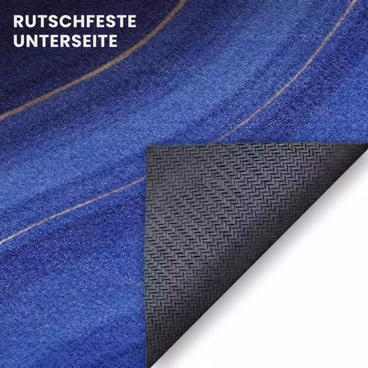 Fußmatte - Zusammenfassung – Linien – Blau — 6