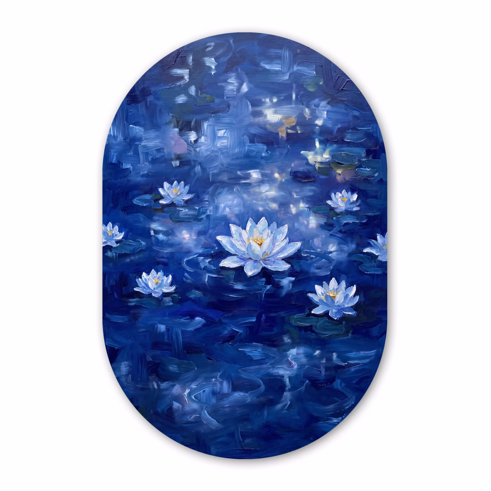 Forexbild Oval - Blaue Seerose – Wasser — 1