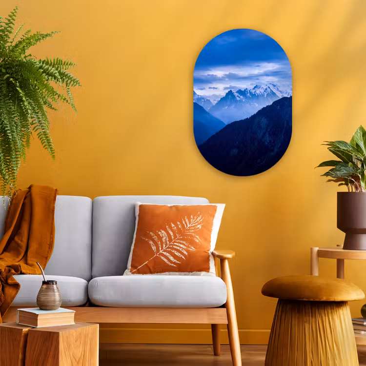 Forexbild Oval - Berge – Schnee – Blau — 2