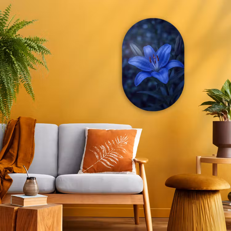Forexbild Oval - Blaue Blume – Natur — 2