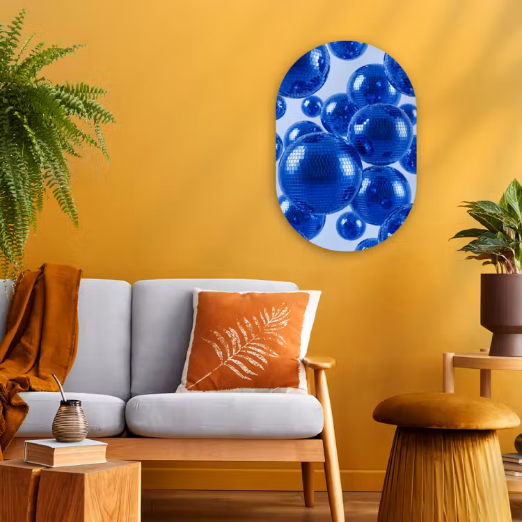 Forexbild Oval - Blaue Discokugel — 2