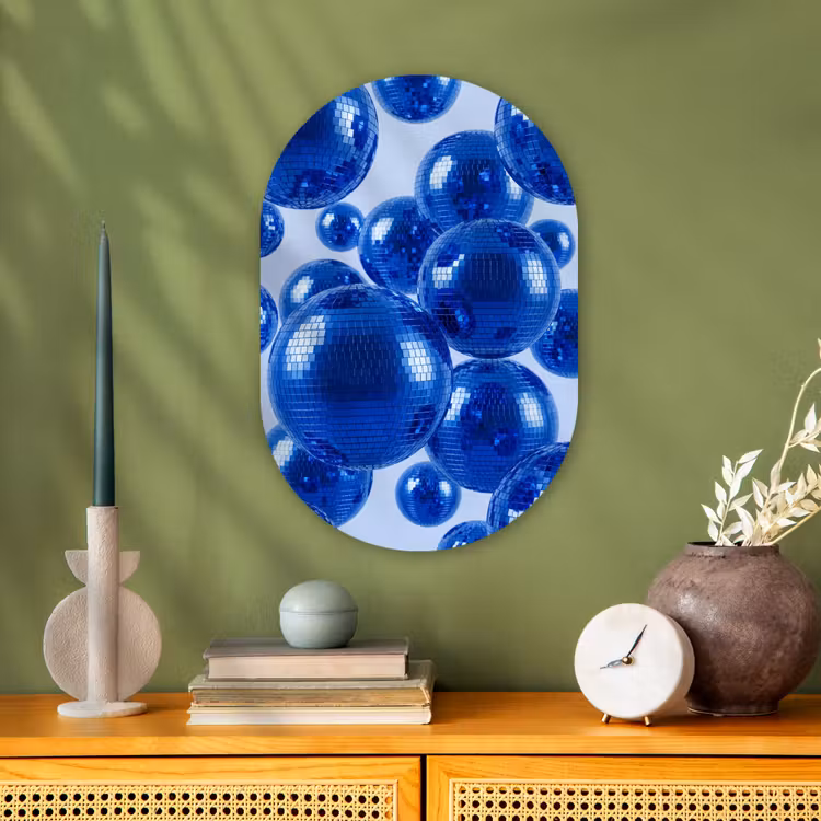 Forexbild Oval - Blaue Discokugel — 3