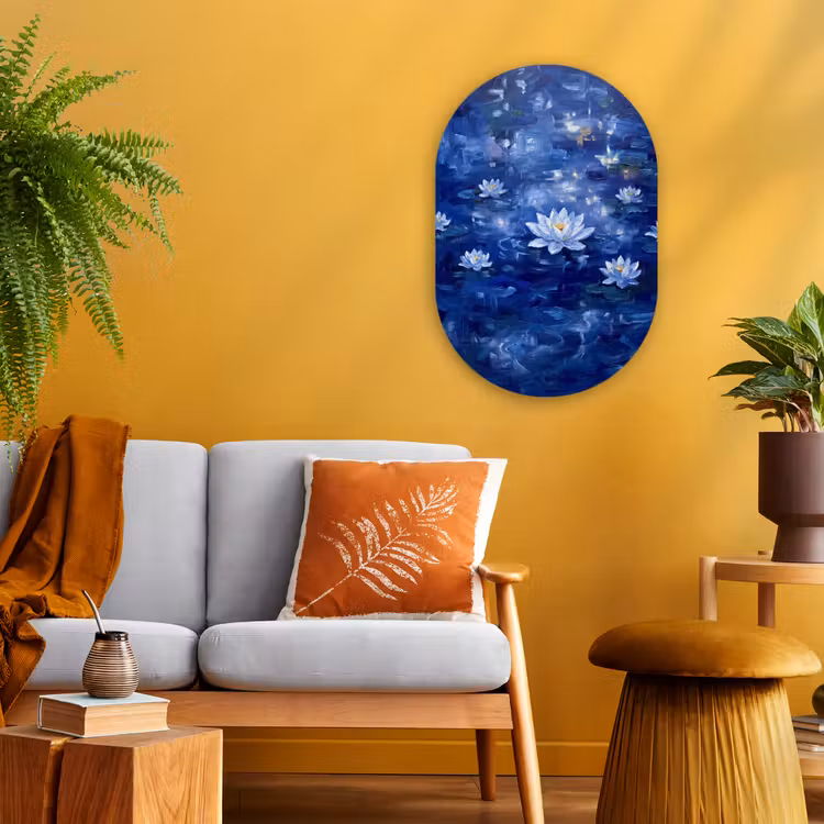 Forexbild Oval - Blaue Seerose – Wasser — 2