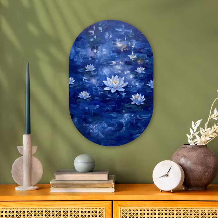 Forexbild Oval - Blaue Seerose – Wasser — 3
