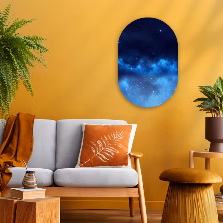 Forexbild Oval - Sternenhimmel – Nebel – Blau — 2
