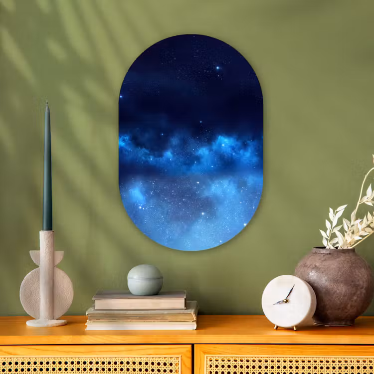 Forexbild Oval - Sternenhimmel – Nebel – Blau — 3