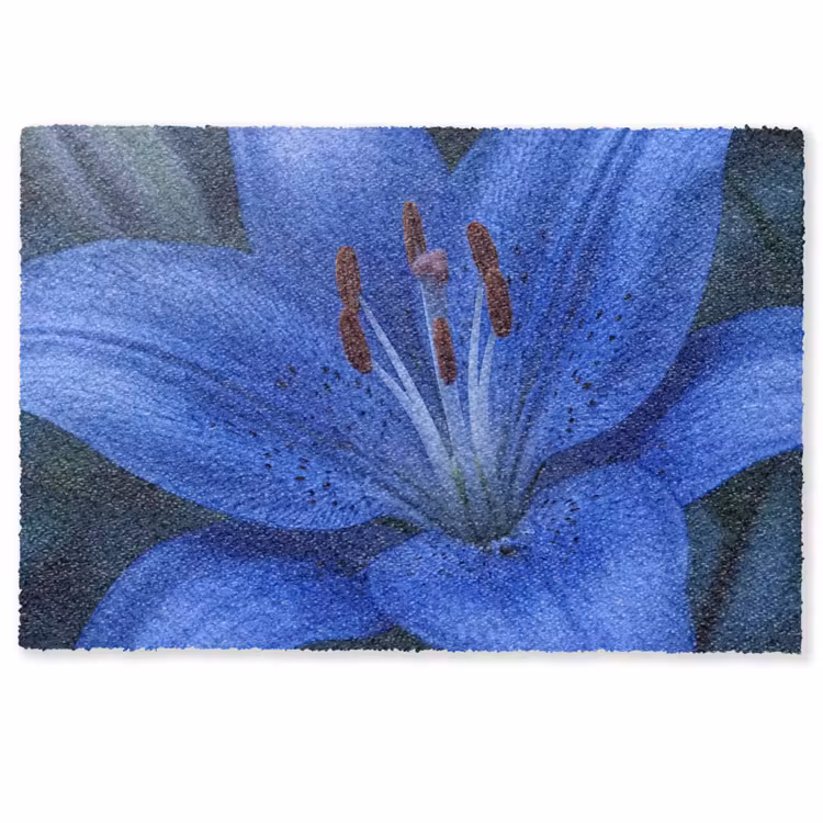 Fußmatte - Blaue Blume – Natur — 1