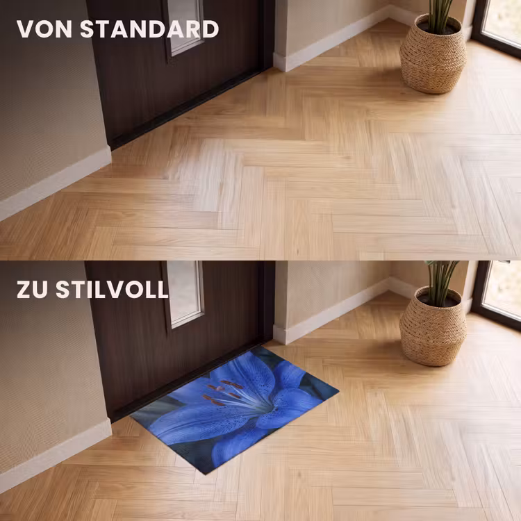 Fußmatte - Blaue Blume – Natur — 3