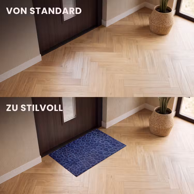 Fußmatte - Muster – Blau – Abstrakt — 3