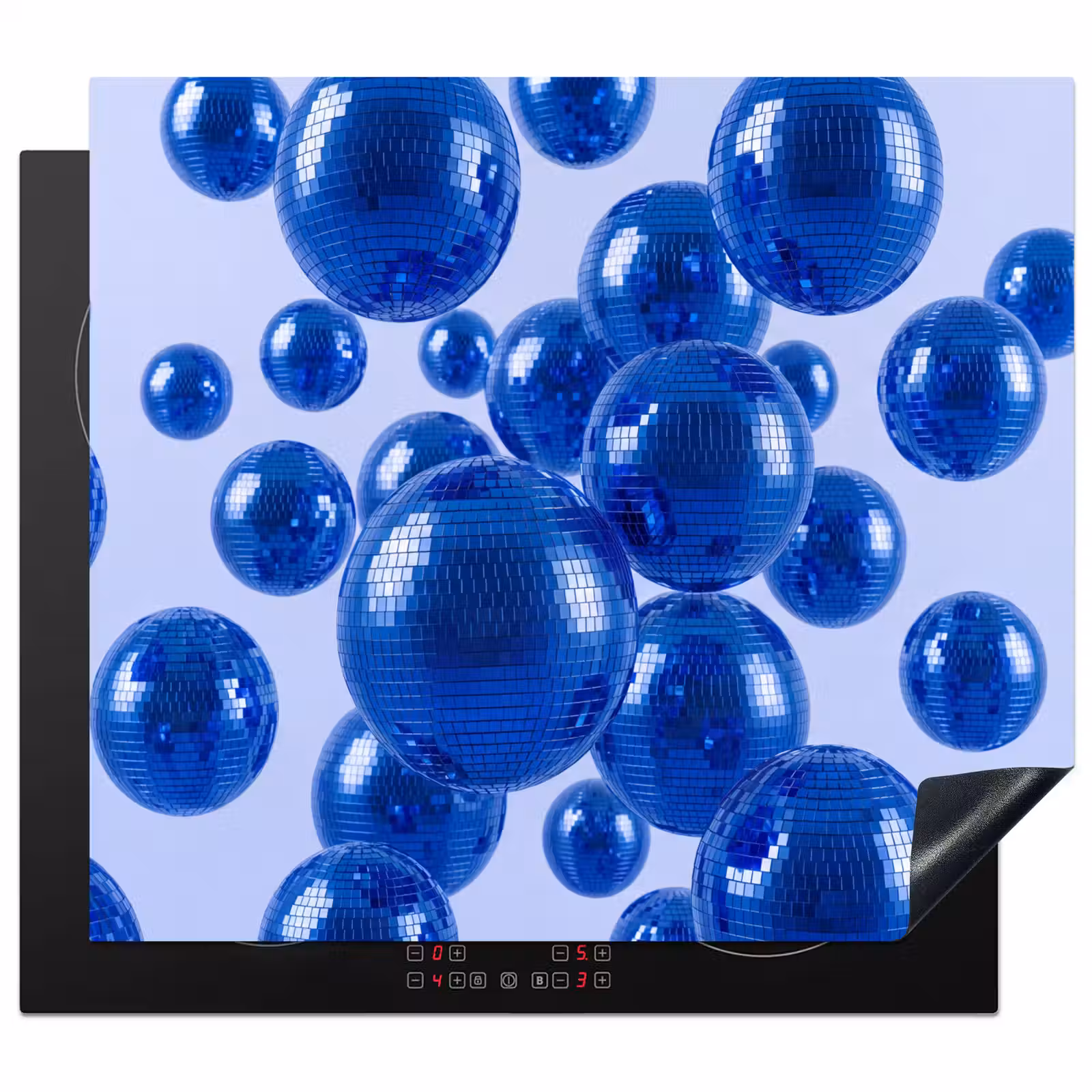 Herdabdeckplatte - Blaue Discokugel — 1