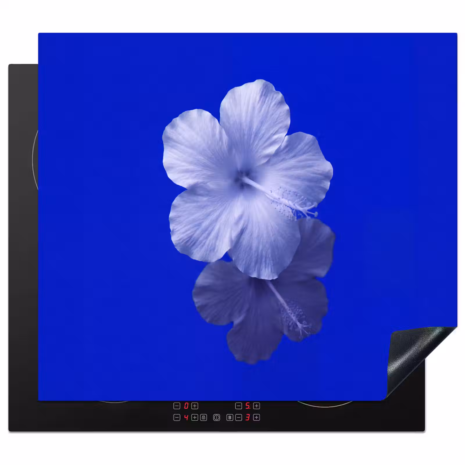 Herdabdeckplatte - Blumen – Blau – Natur — 1