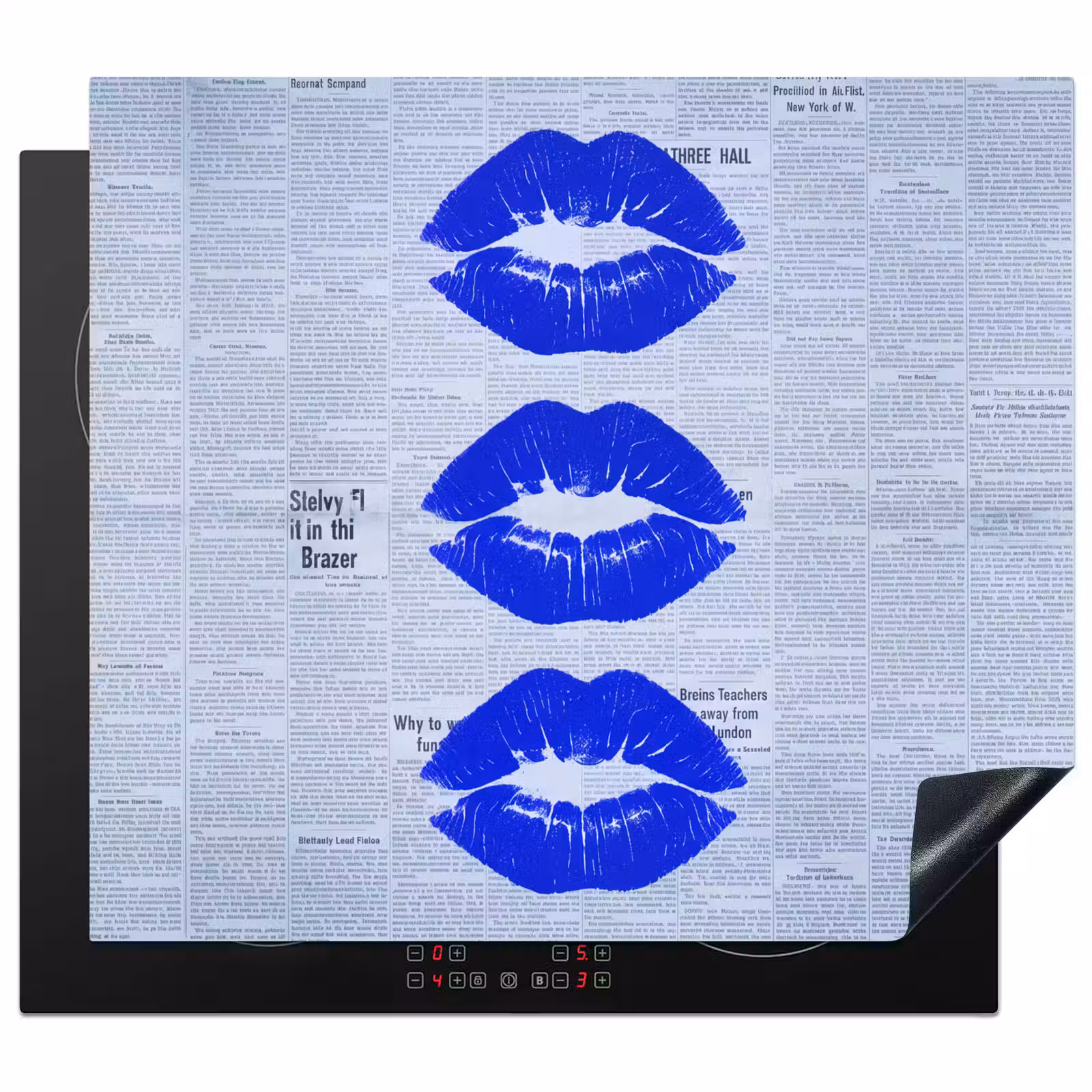 Herdabdeckplatte - Zeitung „Blaue Lippen“ — 1