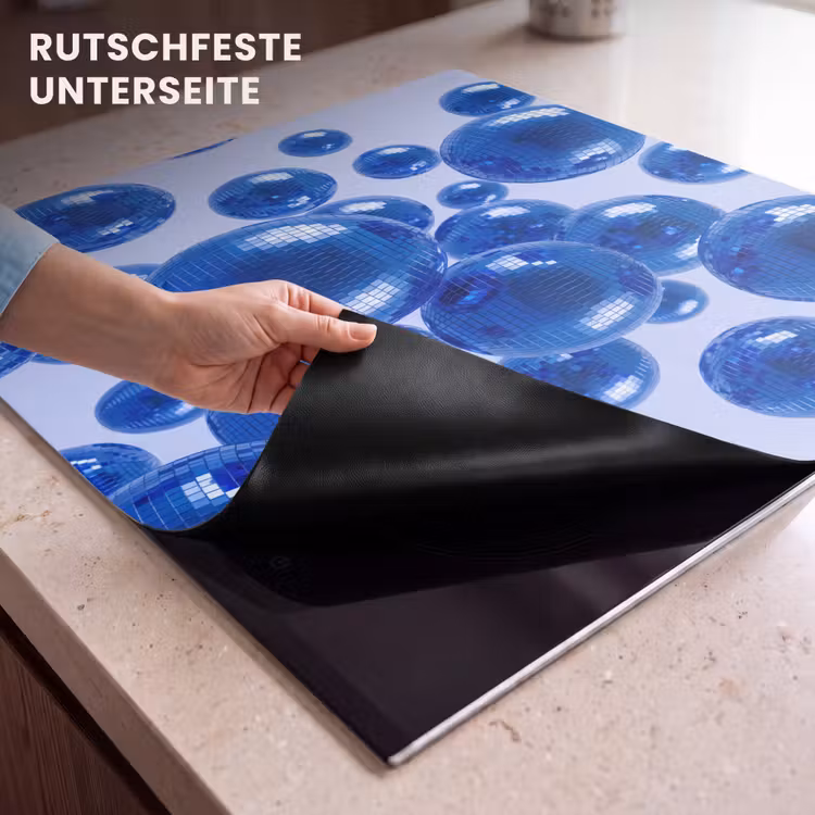 Herdabdeckplatte - Blaue Discokugel — 9