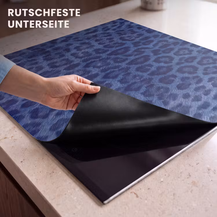 Herdabdeckplatte - Muster – Blau – Abstrakt — 9