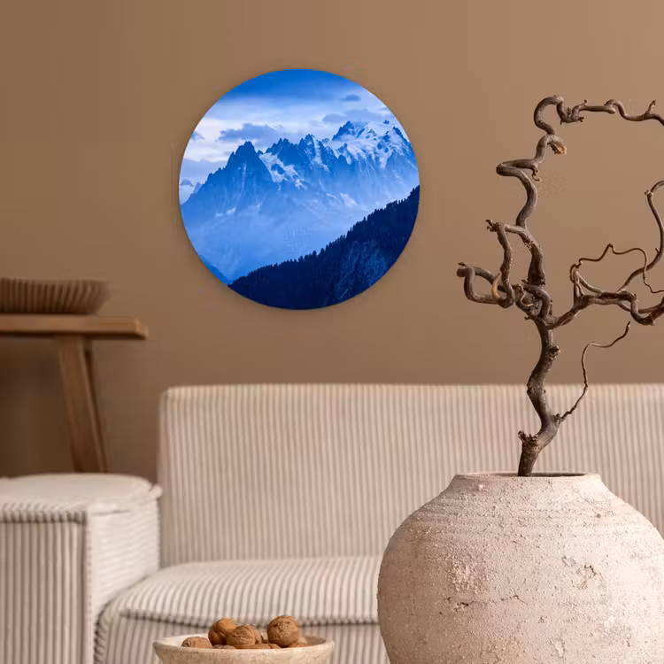 Forexbild Rund - Berge – Schnee – Blau — 2