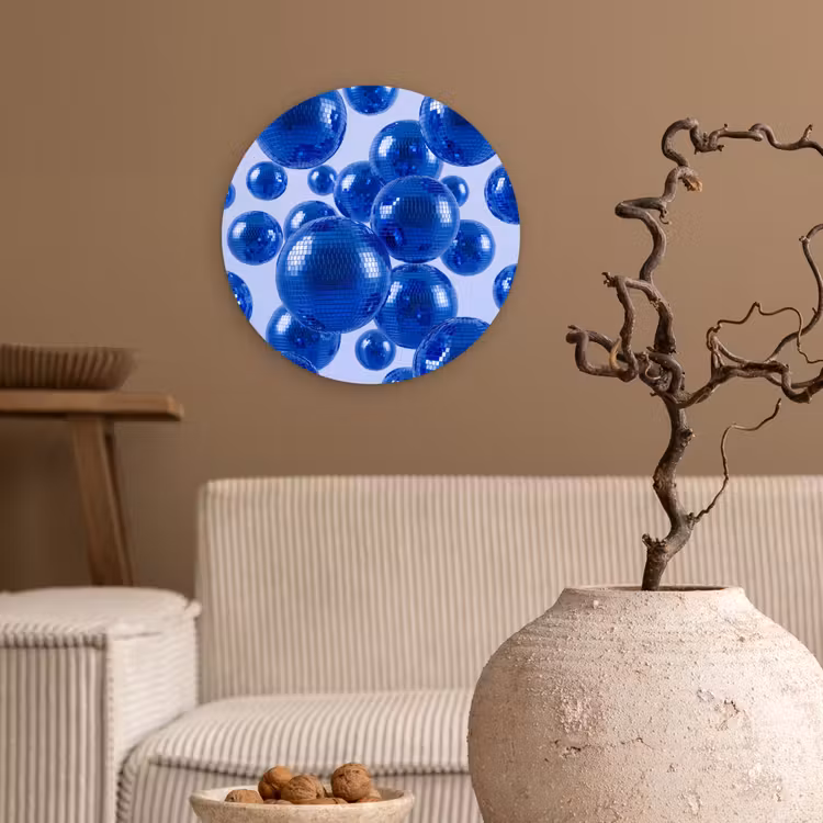 Forexbild Rund - Blaue Discokugel — 2
