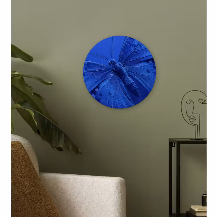Forexbild Rund - Blauer Schmetterling – Insekt — 3