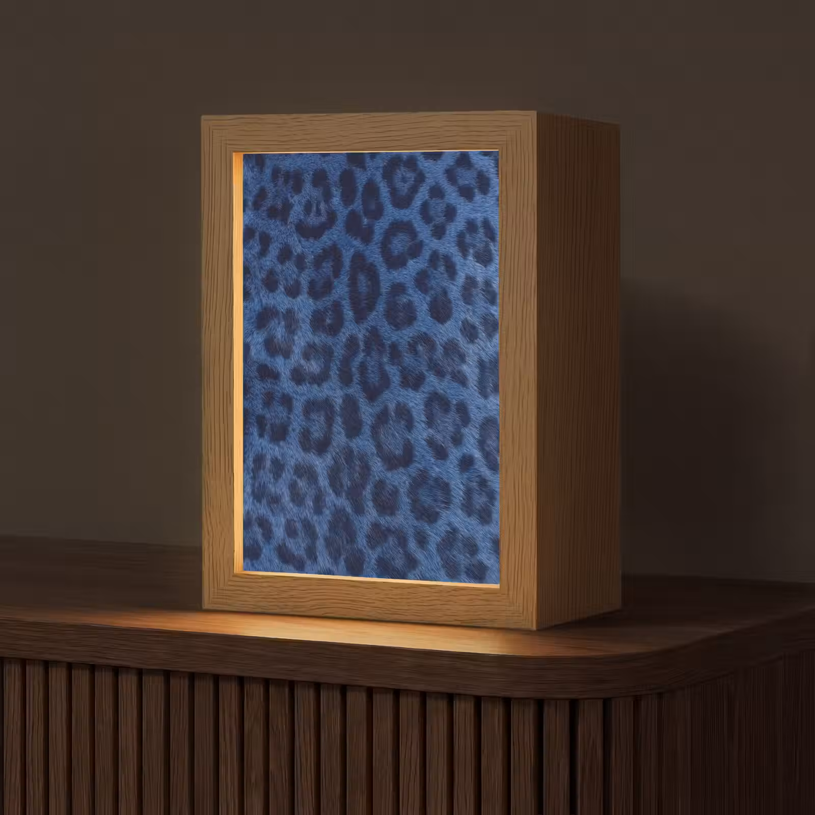 Personalisierte Lightbox - Muster – Blau – Abstrakt — 1