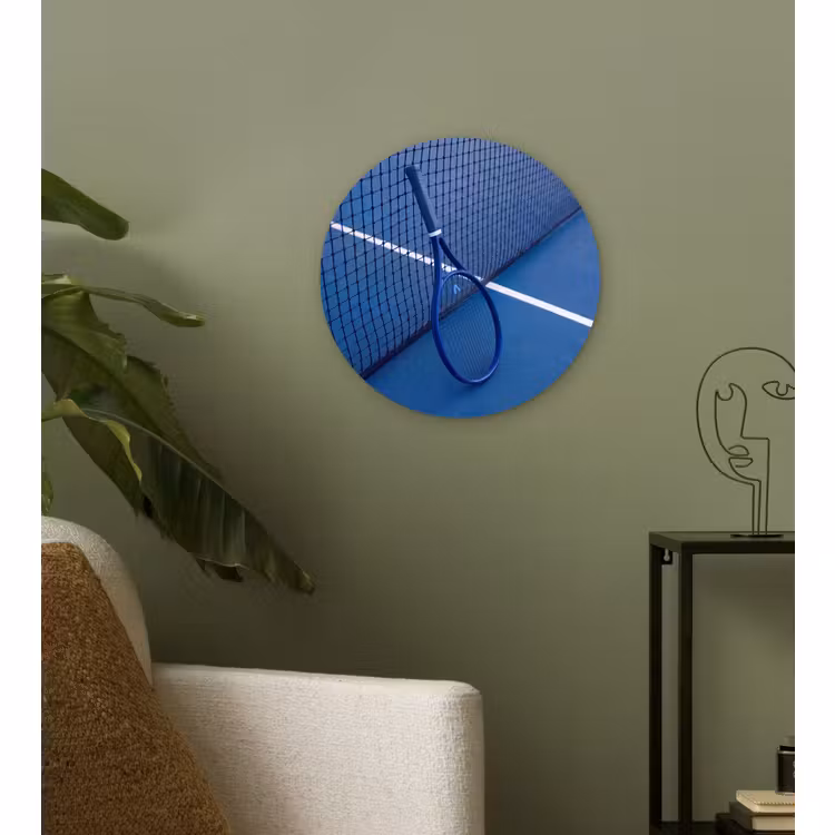 Forexbild Rund - Tennisschläger – Blau – Sport — 3