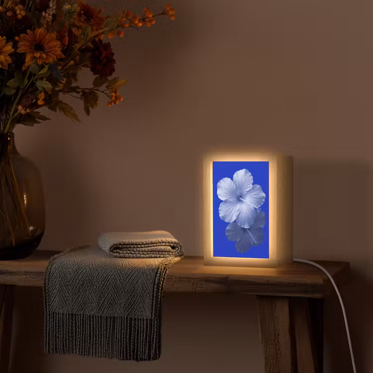 Personalisierte Lightbox - Blumen – Blau – Natur — 3