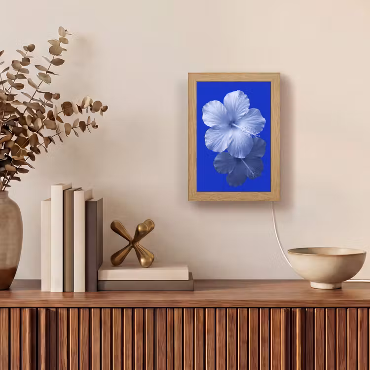 Personalisierte Lightbox - Blumen – Blau – Natur — 4