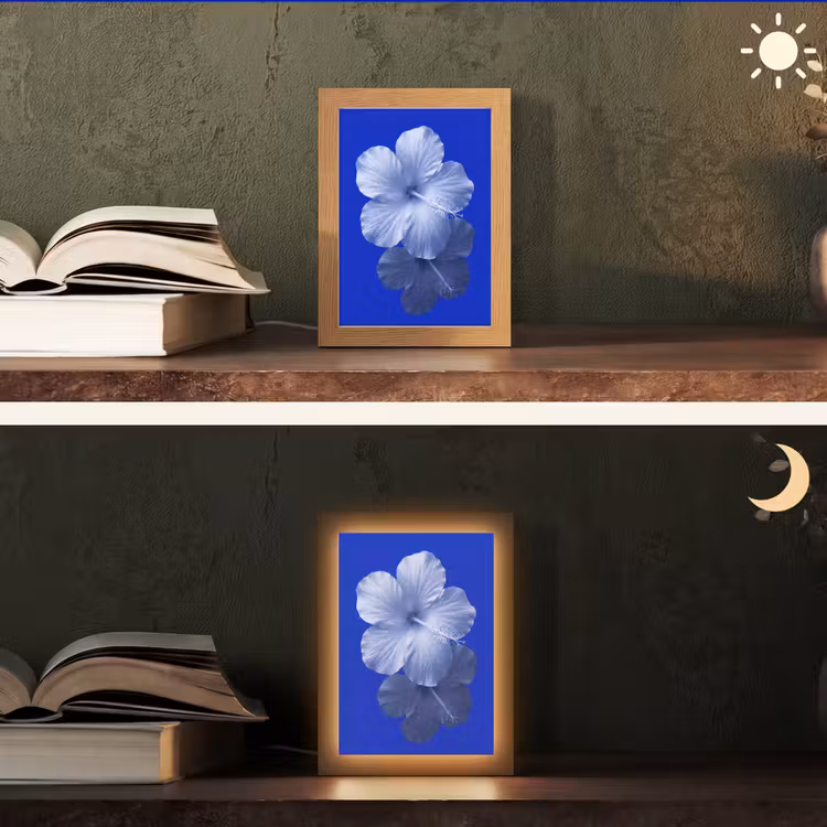 Personalisierte Lightbox - Blumen – Blau – Natur — 5