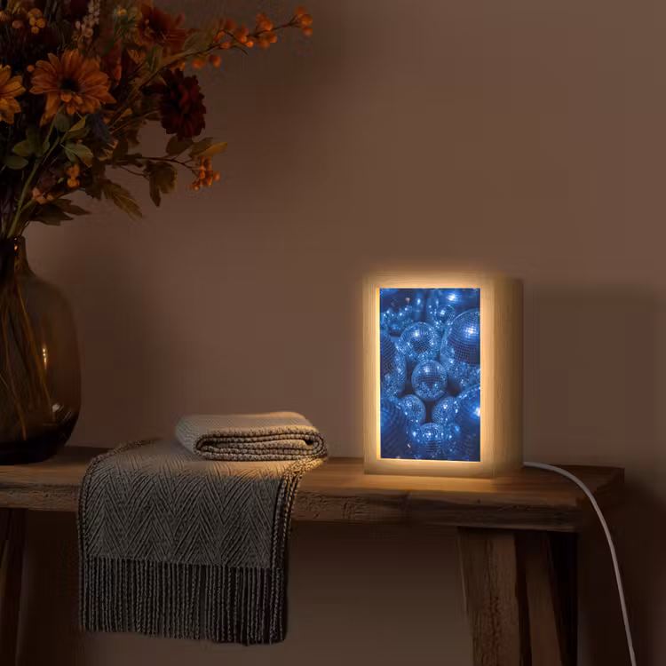 Personalisierte Lightbox - Discobal – Party – Blau — 3