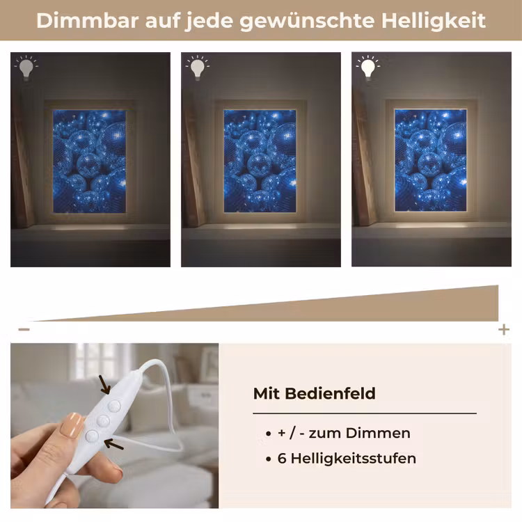 Personalisierte Lightbox - Discobal – Party – Blau — 8