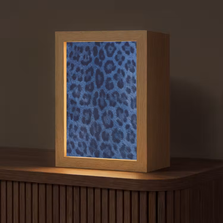 Personalisierte Lightbox - Muster – Blau – Abstrakt — 1