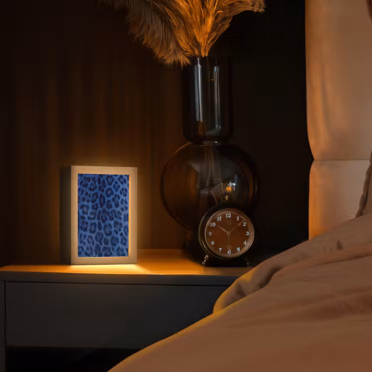 Personalisierte Lightbox - Muster – Blau – Abstrakt — 2