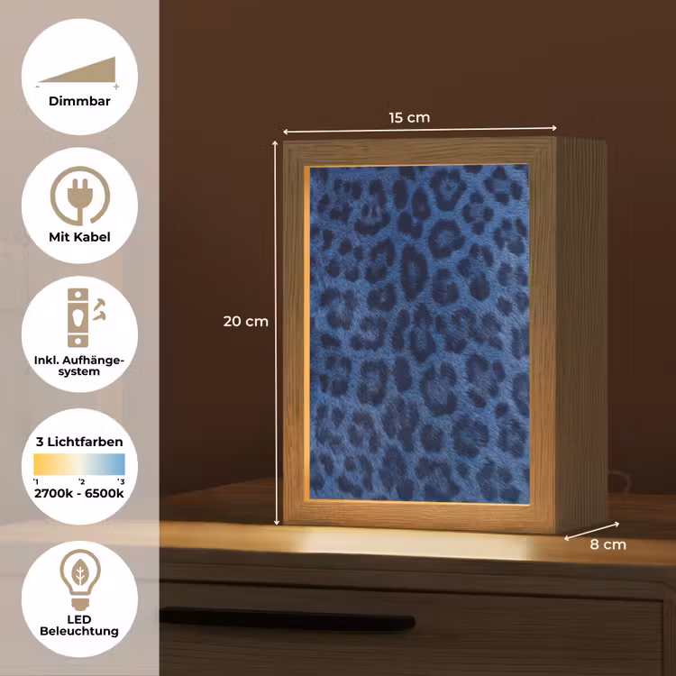 Personalisierte Lightbox - Muster – Blau – Abstrakt — 6
